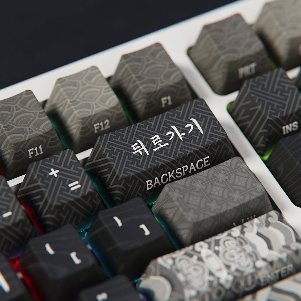 시이닷 모노 단청 유선 LED 기계식 키보드 한국의 미(C.e.dot Mono Dancheong Wired LED Mechanical Keyboard) - 3