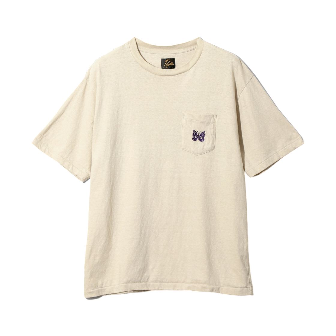 니들스 숏슬리브 포켓 티셔츠 코튼 저지 베이지(Needles S/S Pocket T-Shirt Cotton Jersey Beige) - 1