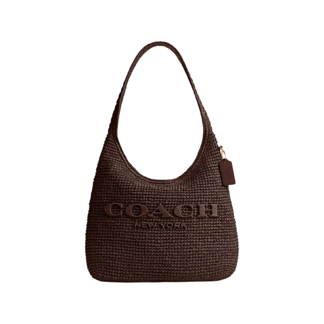 CDZ38-B4MPL Coach Brooklyn Shoulder Bag 34 Straw Maple
