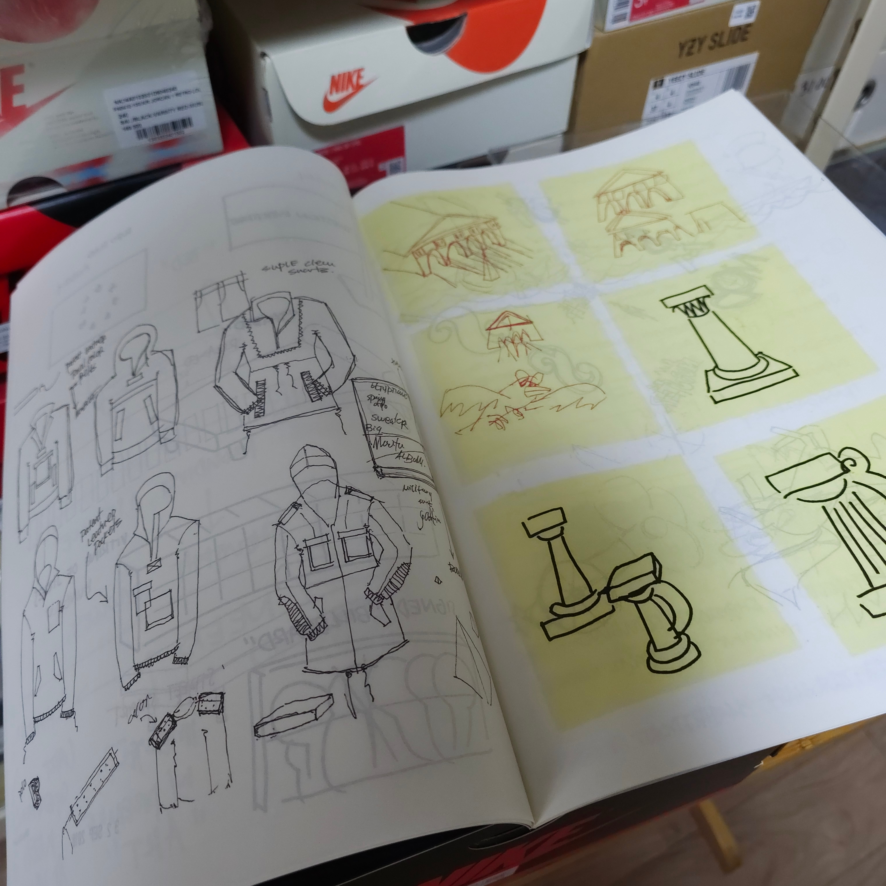 Jordan 1 x Virgil Abloh Archive Retro High Alaska White 착용 스타일 - 3