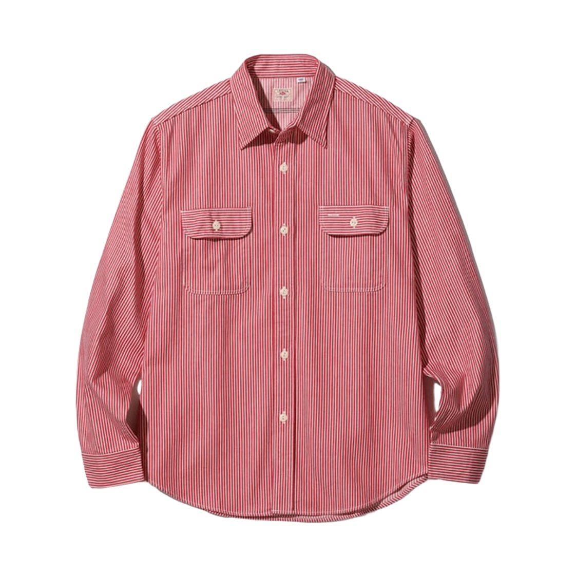 슈가 케인 히코리 스트라이프 워크 셔츠 레드(Sugar Cane Hickory Stripe Work Shirt Red) - 1