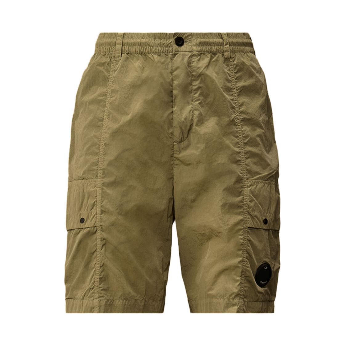20CMBE031A005904G610 C.P. Company Chrome-R Lens Boxy Cargo Shorts Moss Gray Green - 26SS