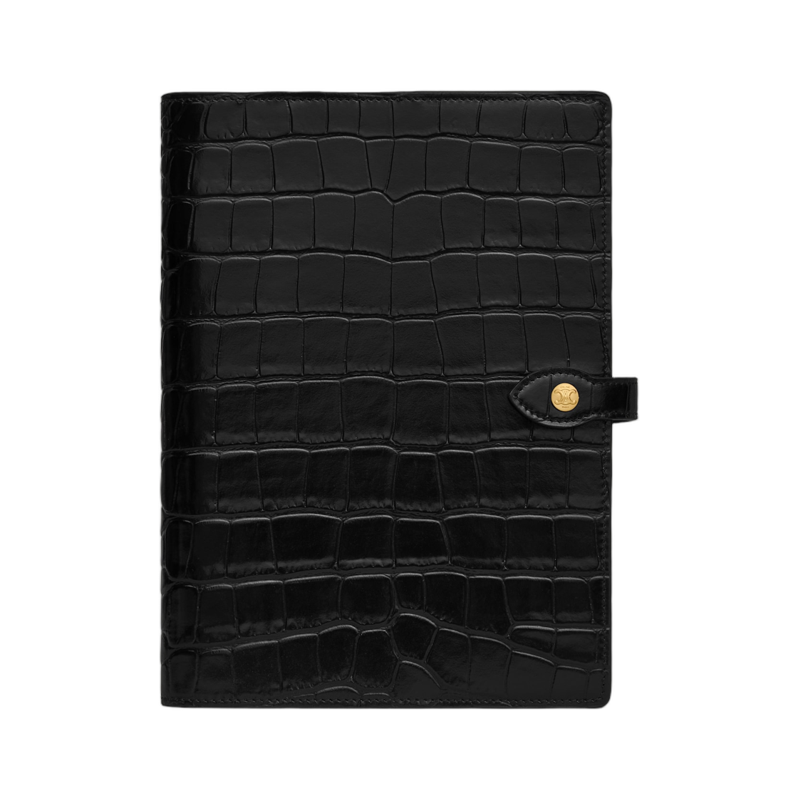 셀린느 미디움 노트북 커버 크로커다일 닐로티커스 블랙(Celine Medium Notebook Cover in Crocodile Niloticus Black) - 1