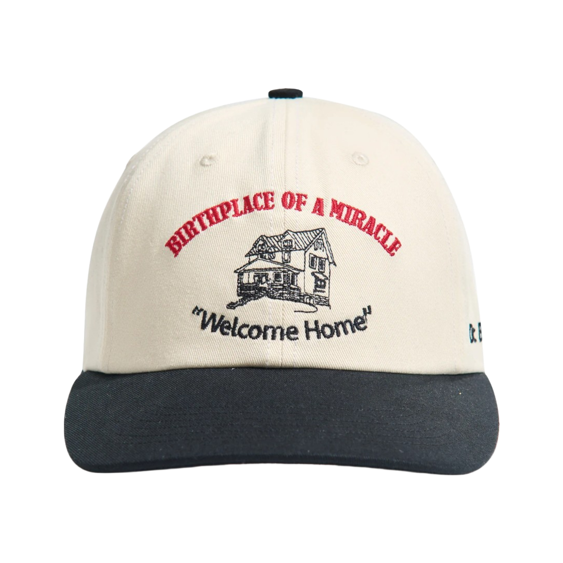 팔리 할리우드 웰컴 홈 로우 프로파일 햇 화이트 블랙(Paly Hollywood Welcome Home Low Profile Hat White Black) - 1
