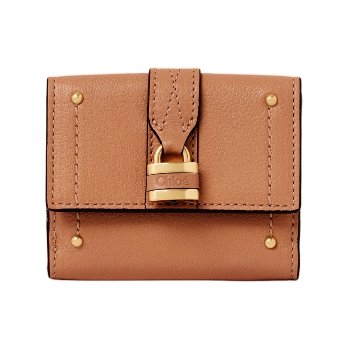 끌로에 미니 패딩턴 트라이폴드 그레인드 레더 무스탕 브라운(Chloe Mini Paddington Tri-Fold in Grained Leather Mustang Brown)