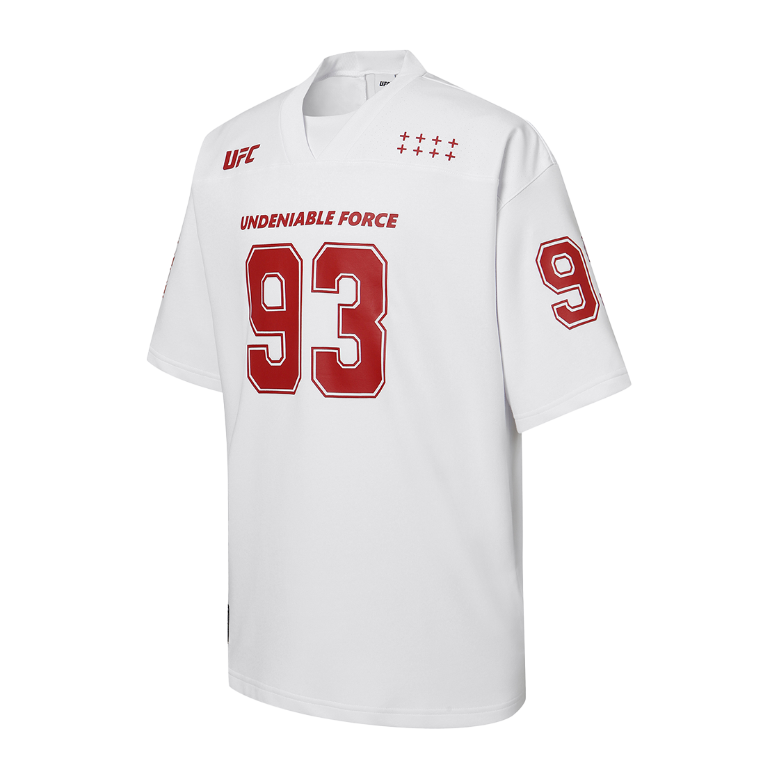 유에프씨 스포츠 풋볼저지 오버핏 반팔 티셔츠 화이트 U2SSX2344WH(UFC SPORT Football Jersey Oversized Fit Short Sleeved Shirt White) - 2