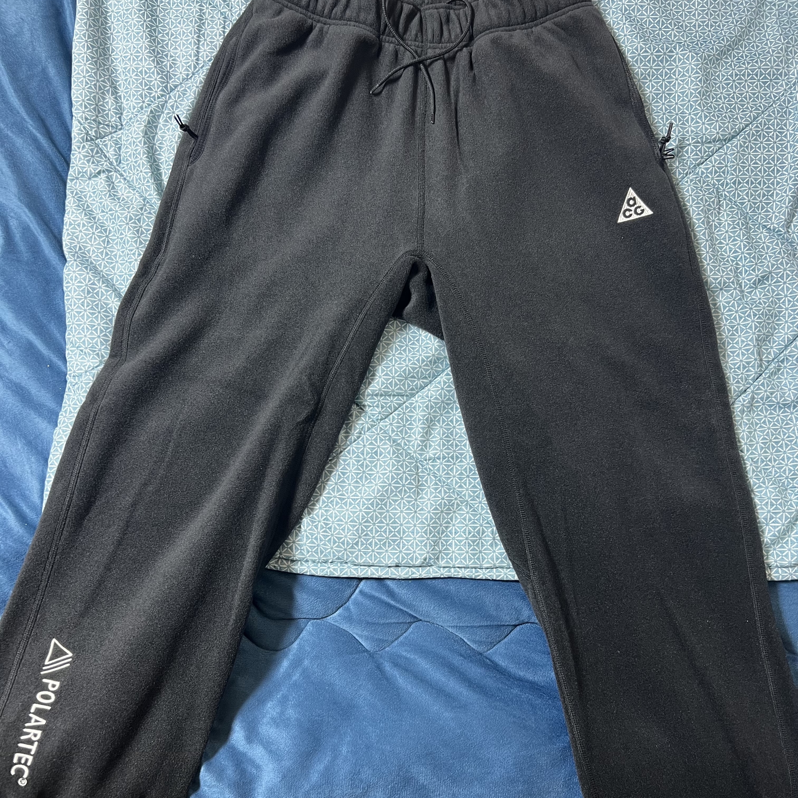 Nike ACG Polartec Wolf Tree Pants Black Summit White - Asia 착용 스타일 - 1