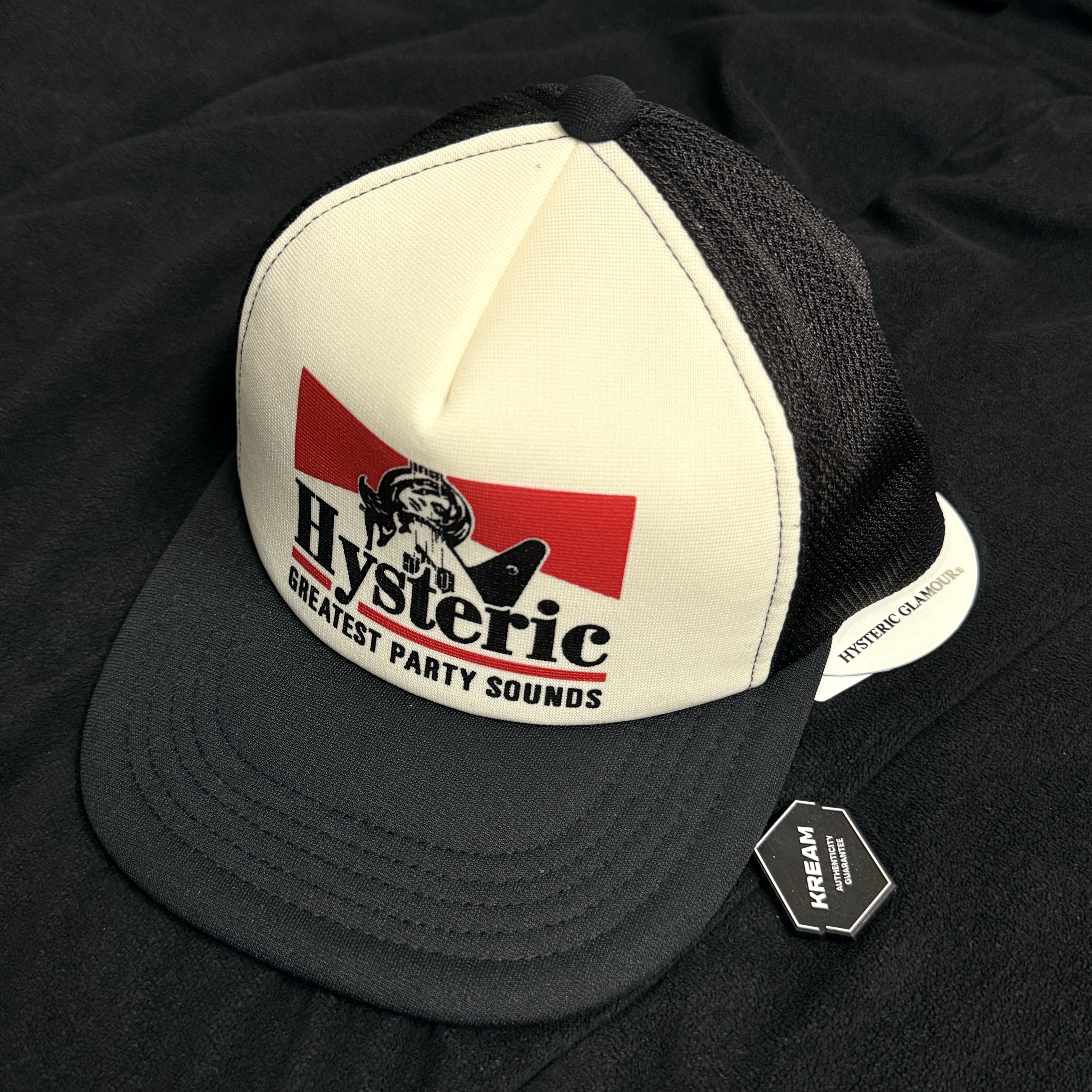 Hysteric Glamour Guitar Girl Mesh Cap Black 착용 스타일