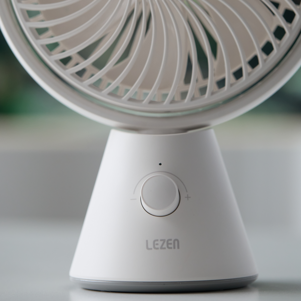 르젠 무선 저소음 BLDC 탁상용 모아르 선풍기 [릴리화이트](Lezen Wireless Low-Noise BLDC Desk Fan Moar [Lily White]) - 5
