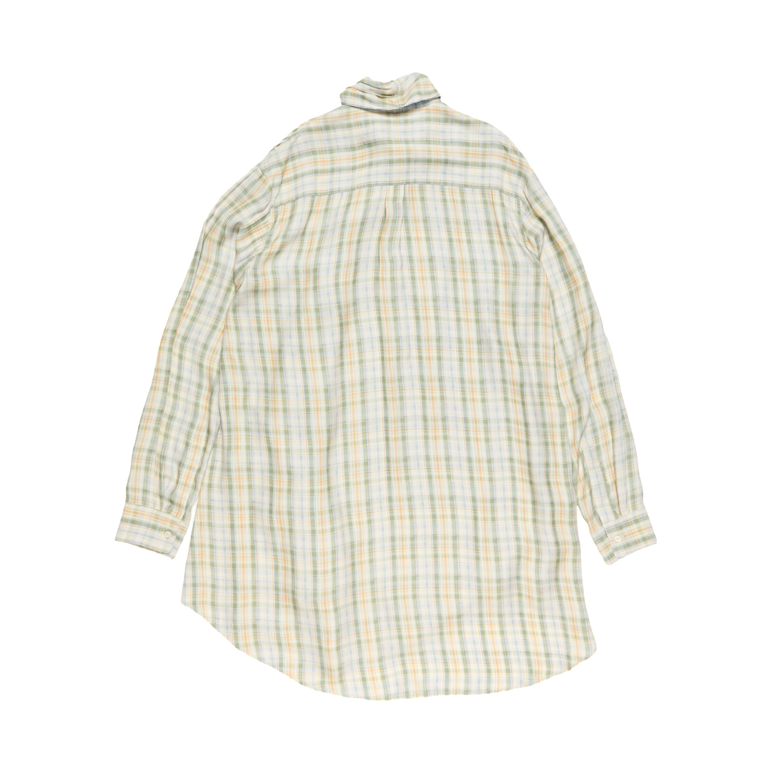 (W) 아크네 스튜디오 체크 튜닉 드레스 그린 블루((W) Acne Studios Check Tunic Dress Green Blue) - 2