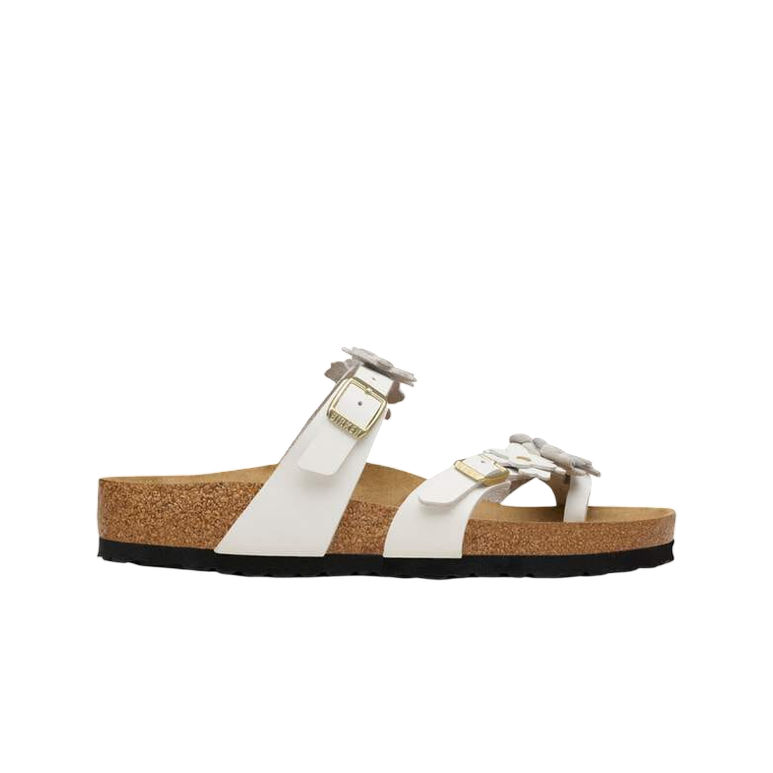 1032043 Birkenstock Mayari Flowers White - Regular