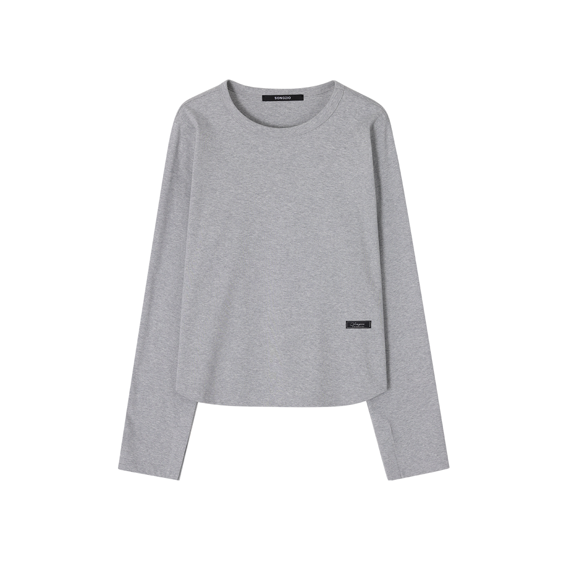 (W) 송지오 컬렉션 샤를로 롱슬리브 멜란지 그레이((W) SONGZIO COLLECTION Charlot Long Sleeve Melange Grey) - 1