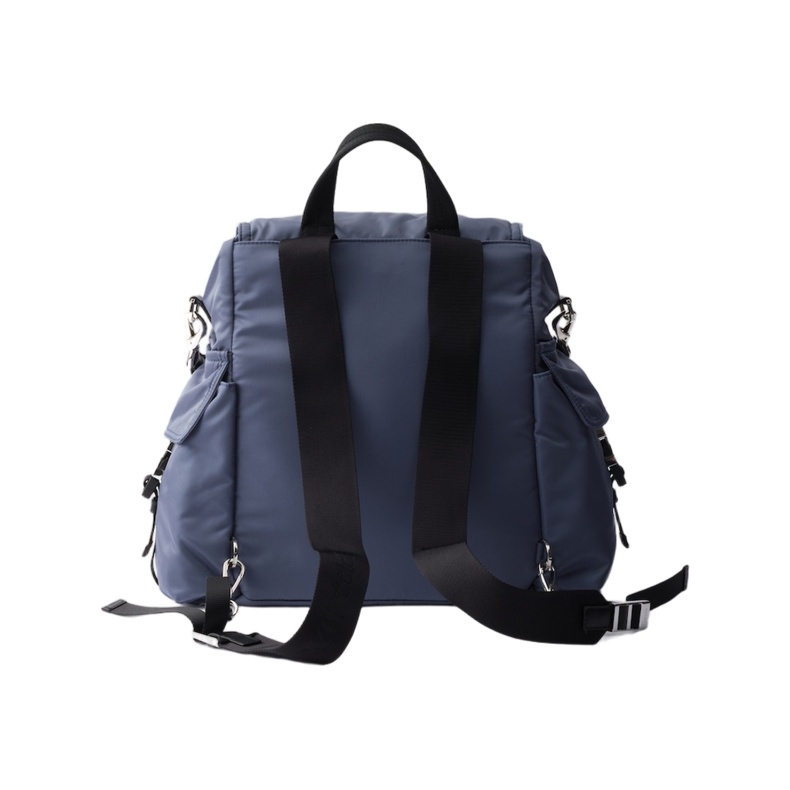 프라다 익스플로어 리나일론 앤 레더 백팩 에비에이션 블루(Prada Explore Re-Nylon and Leather Backpack Aviation Blue) - 2