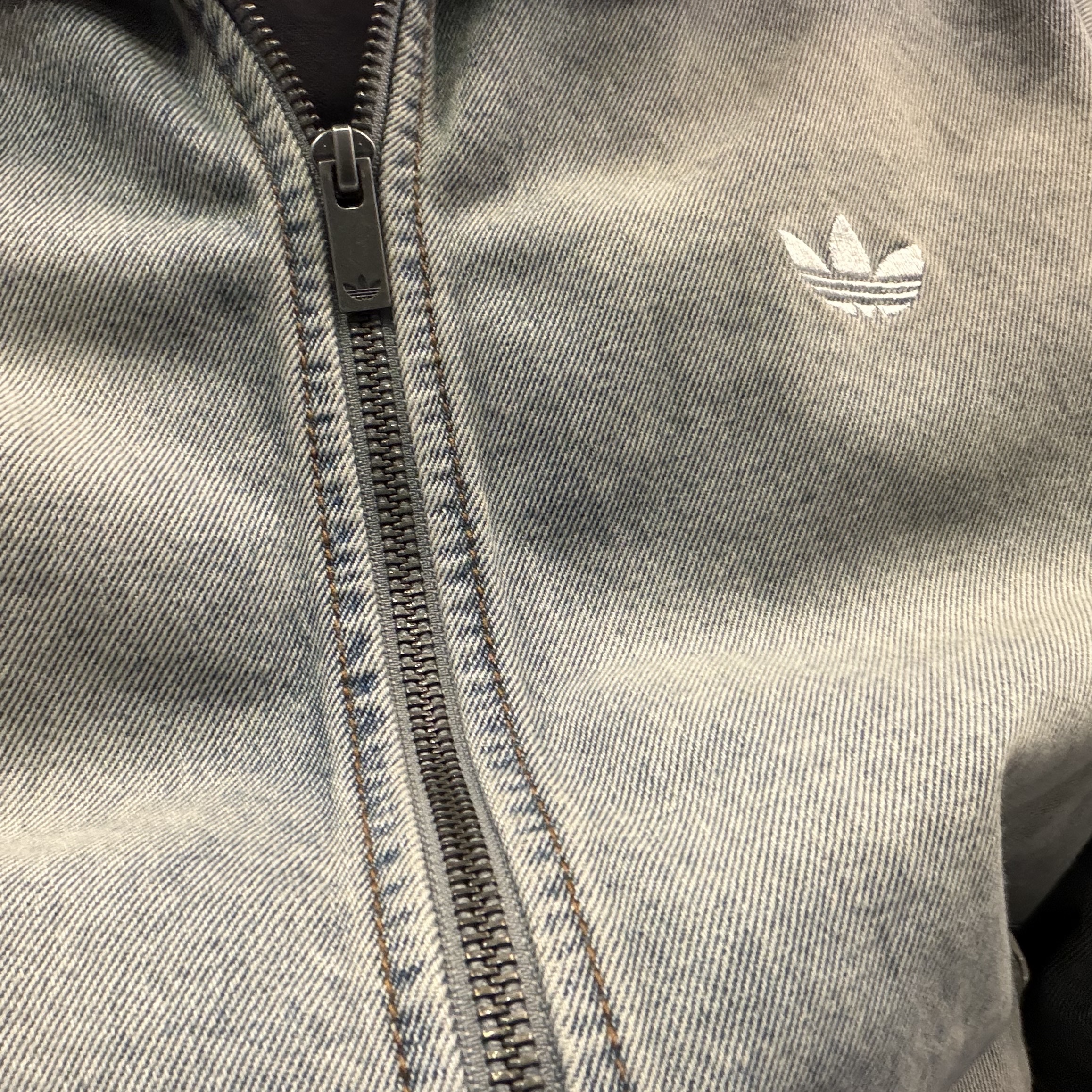 Adidas x Atmos Denim Firebird Track Top Indigo Denim - KR Sizing 착용 스타일