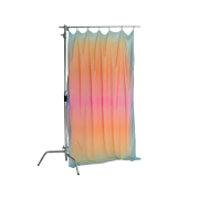 Gradation chiffon curtain / Pink&sky / L Size