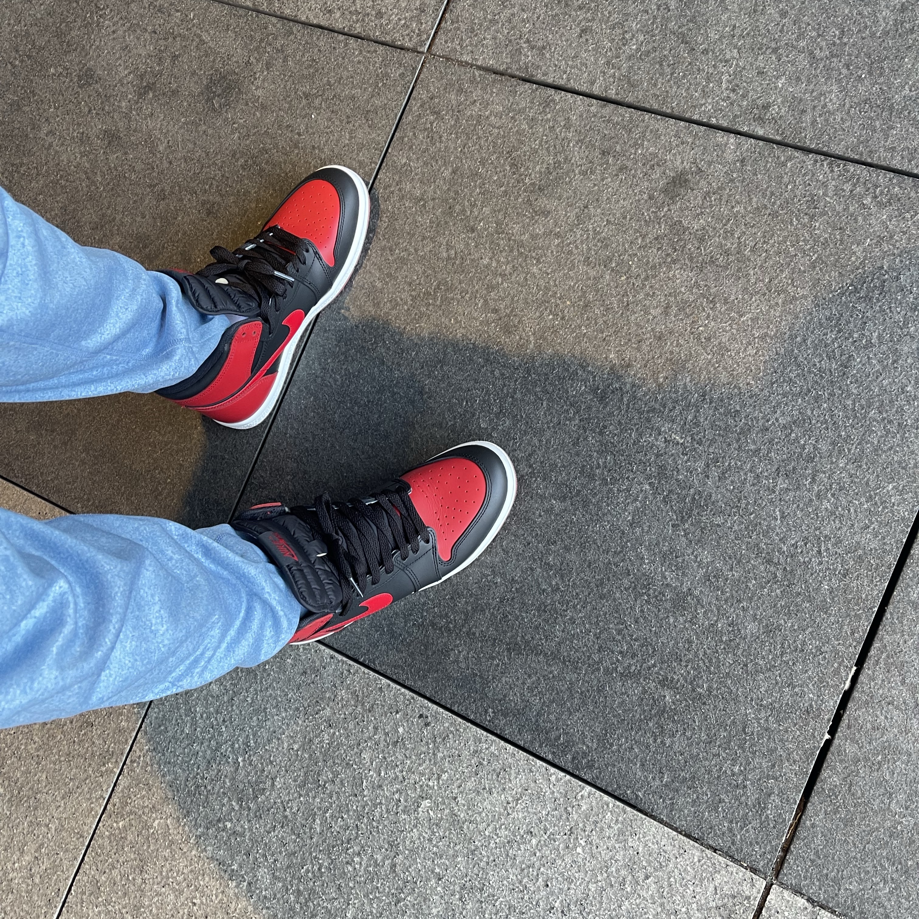 Jordan 1 High 85 Bred 착용 스타일