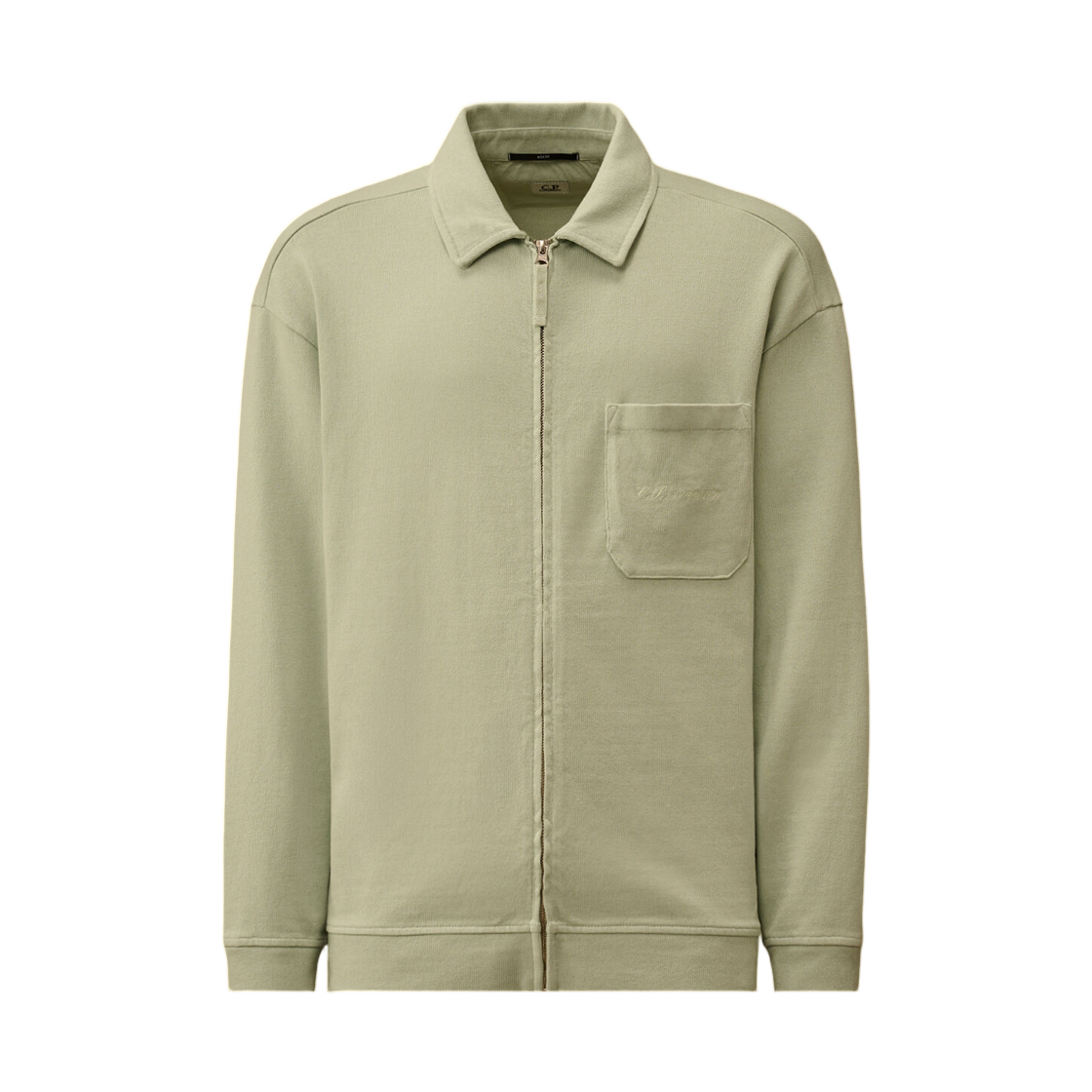 20CMSS272A110700G804 C.P. Company Combed Jersey 10/2 Boxy Zip Sweatshirt Misty Blue - 26SS