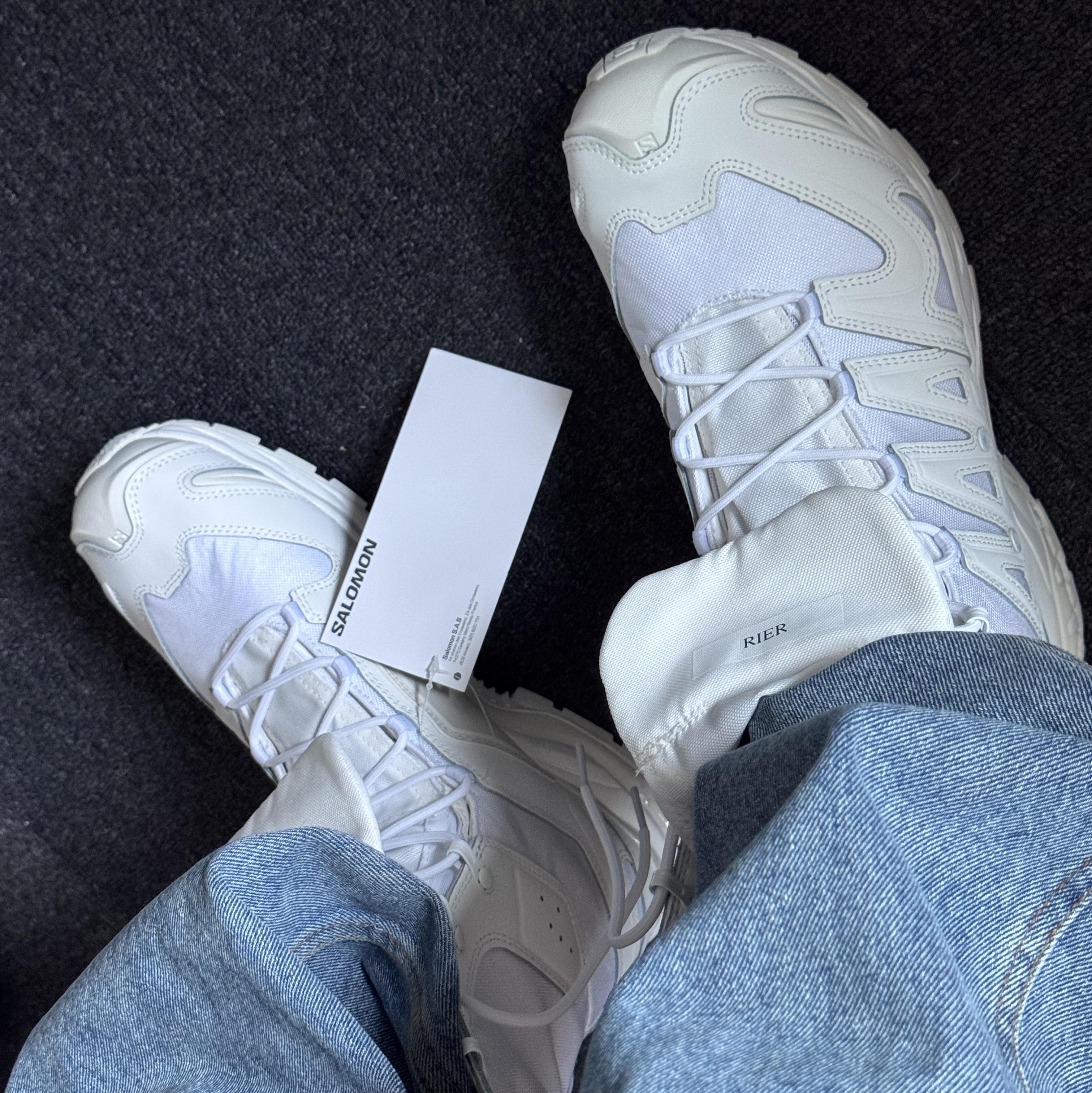 Salomon x Rier XA Jungle White 착용 스타일 - 2