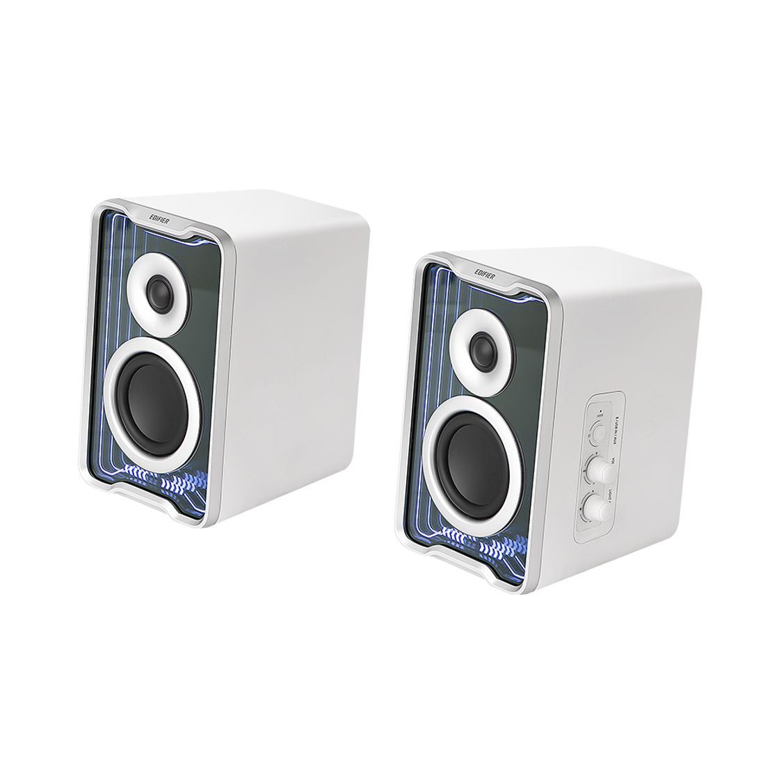 에디파이어 QR30 데스크탑 액티브 멀티 미디어 블루투스 스피커 블랙 화이트(EDIFIER QR30 Desktop Active Multimedia Bluetooth Speakers – White) - 3