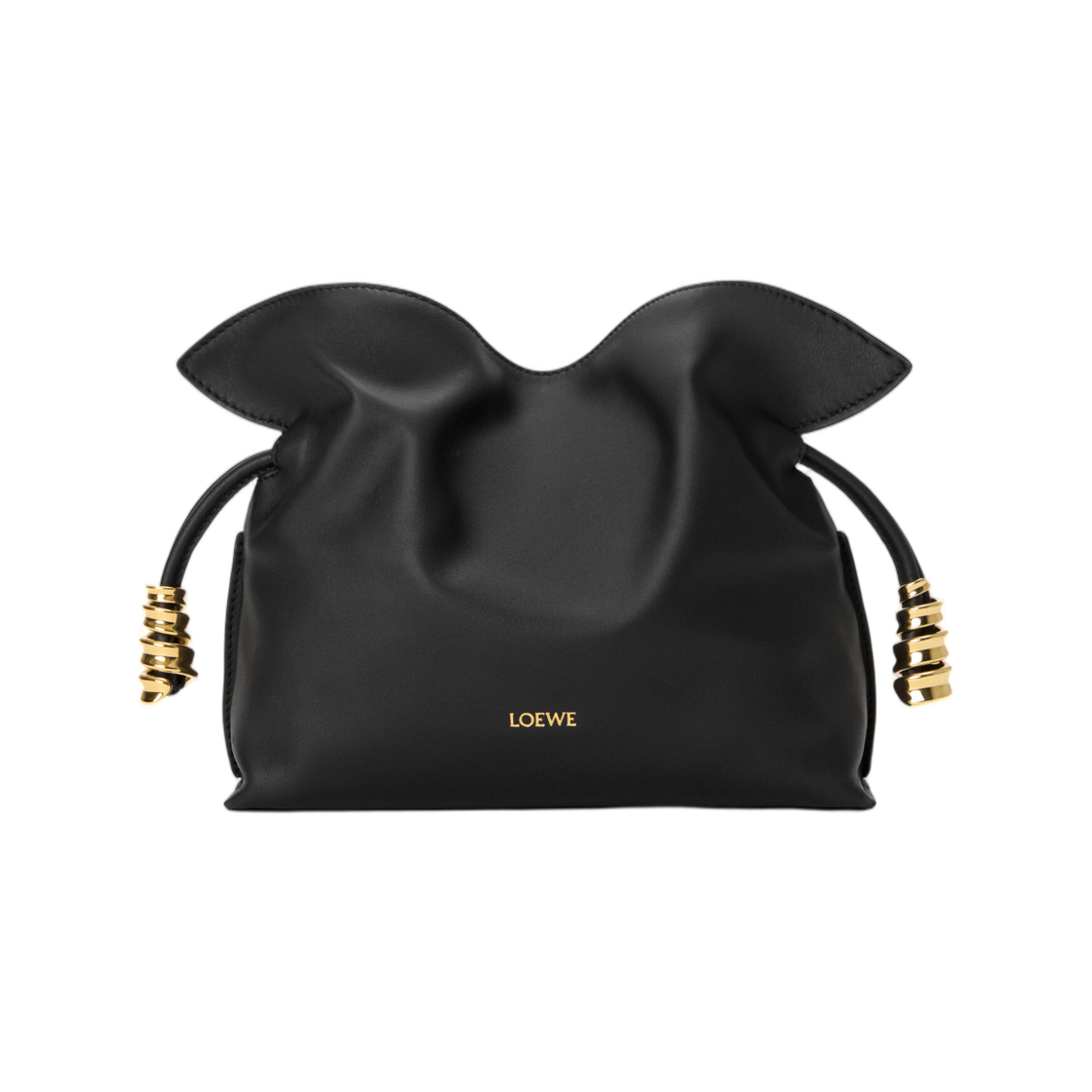 로에베 미니 코일 플라멘코 클러치 나파 카프스킨 블랙(Loewe Mini Coil Flamenco Clutch In Nappa Calfskin Black)