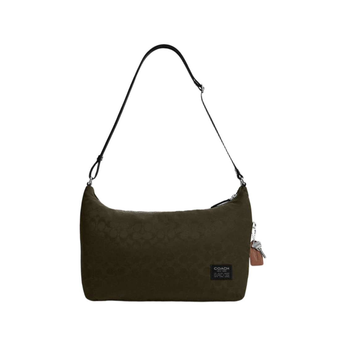 CDV02-C9E Coach Leo Crossbody in Signature Nylon Dark Moss