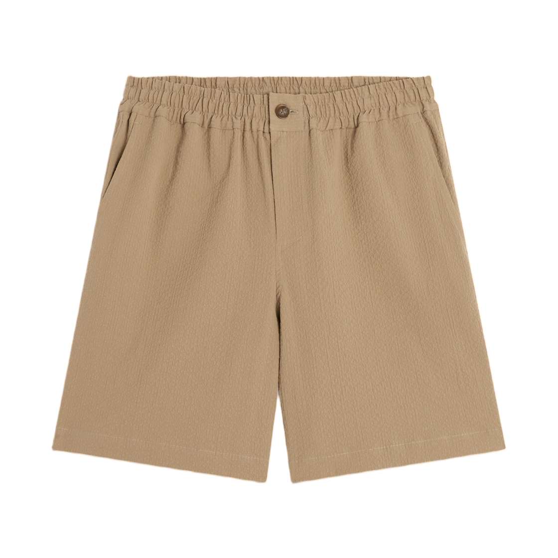 QM01401WC5082-0429 Maison Kitsune Elasticated Shorts Roasted Almond