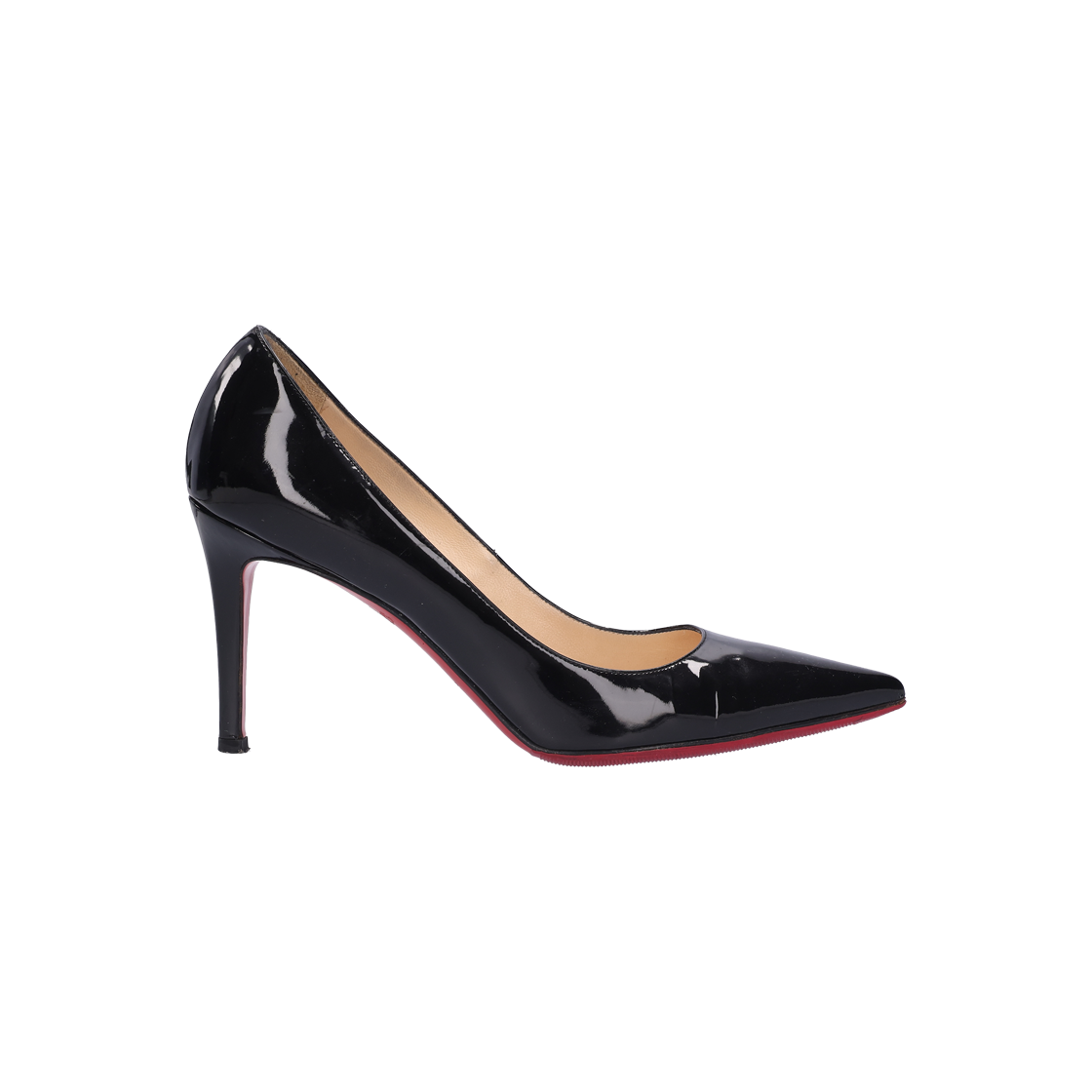 크리스찬 루부탱 펌프스 힐 레더 블랙 37(Christian Louboutin Black Leather Pumps Size 37)