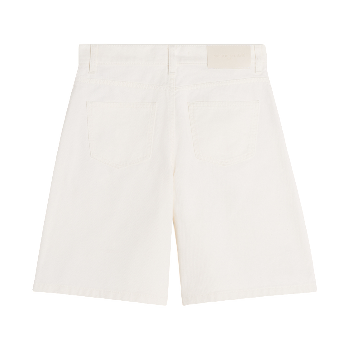(W) 메종 키츠네 데님 쇼츠 도브((W) Maison Kitsune Denim Shorts Dove) - 2
