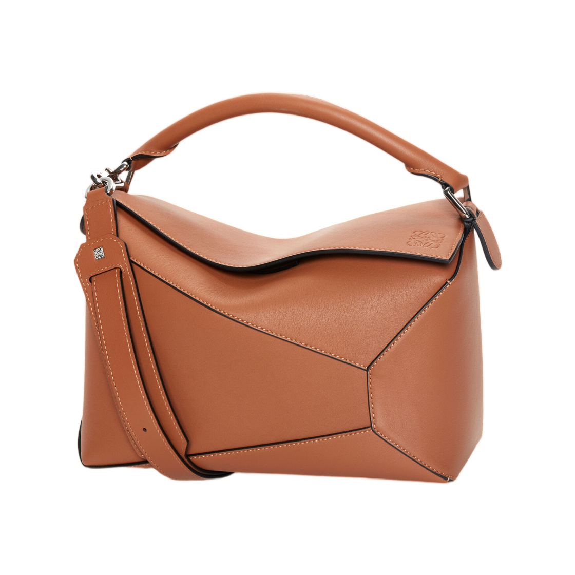 로에베 미디움 퍼즐 엣지 백 클래식 카프스킨 탄(Loewe Medium Puzzle Edge Bag In Classic Calfskin Tan)