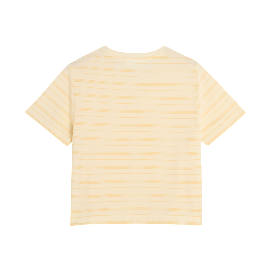 (W) 메종 키츠네 스트라이프 베이비 티셔츠 에크루 스트로우((W) Maison Kitsune Striped Baby T-Shirt Ecru Straw) - 2