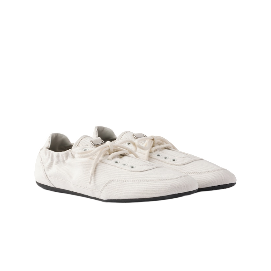 프라다 컬랩스 데님 스니커즈 화이트(Prada Collapse Denim Sneakers White) - 2