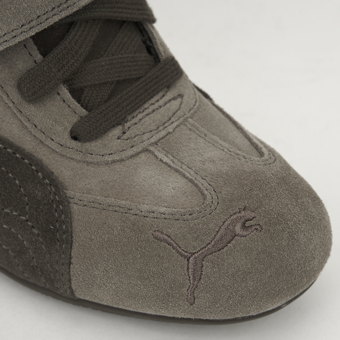 (W) 푸마 스피드캣 웨지 스니커즈 토탈리 타우페 초콜릿((W) Puma Speedcat Wedge Sneakers Totally Taupe Chocolate) - 7