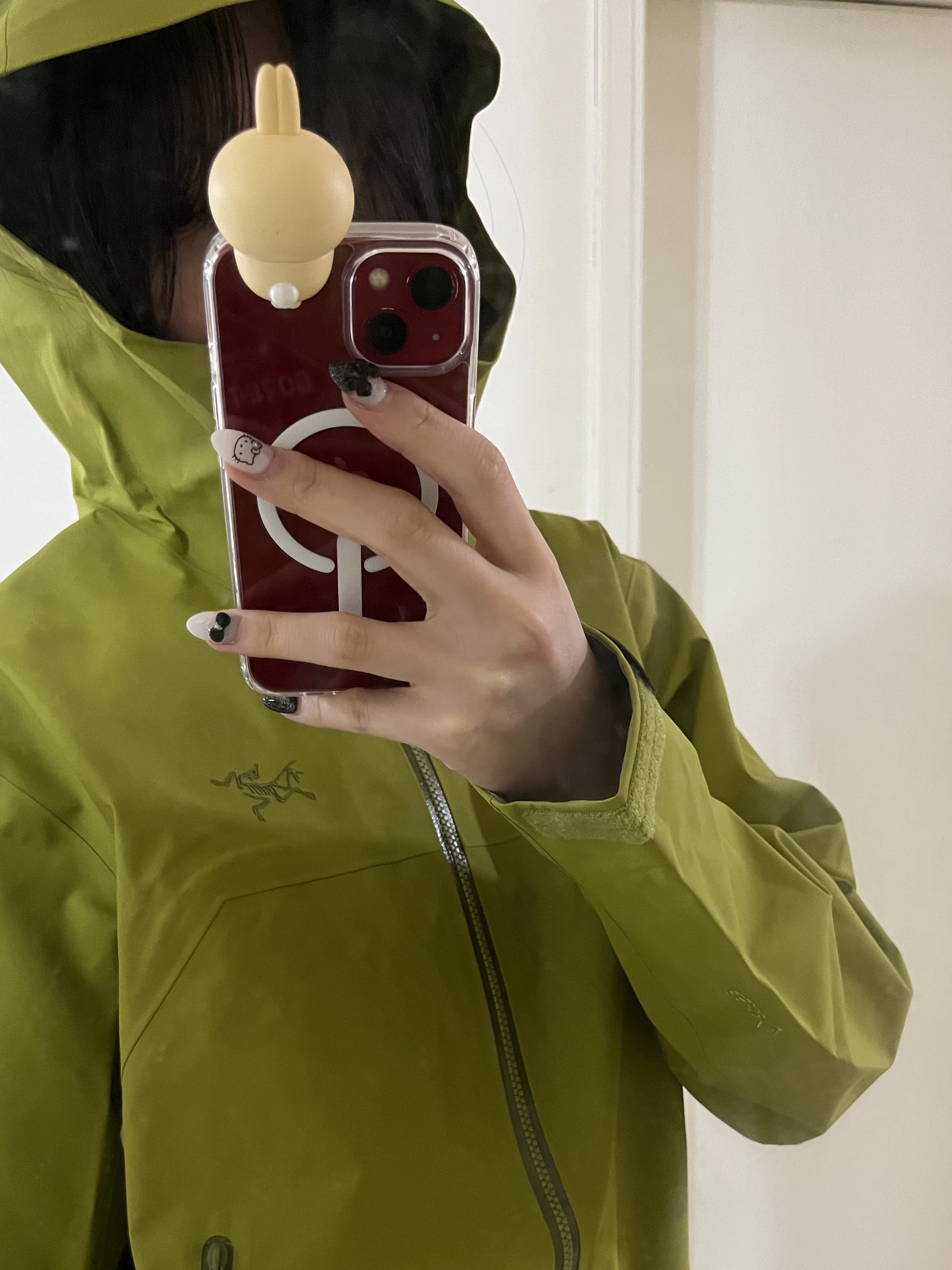 (W) Arc'terx Beta Jacket Olive Moss 착용 스타일 - 1