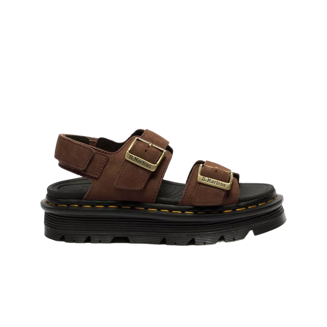 42853200 Dr. Martens Zebzag Nubuck Platform Sandals Sepia Brown