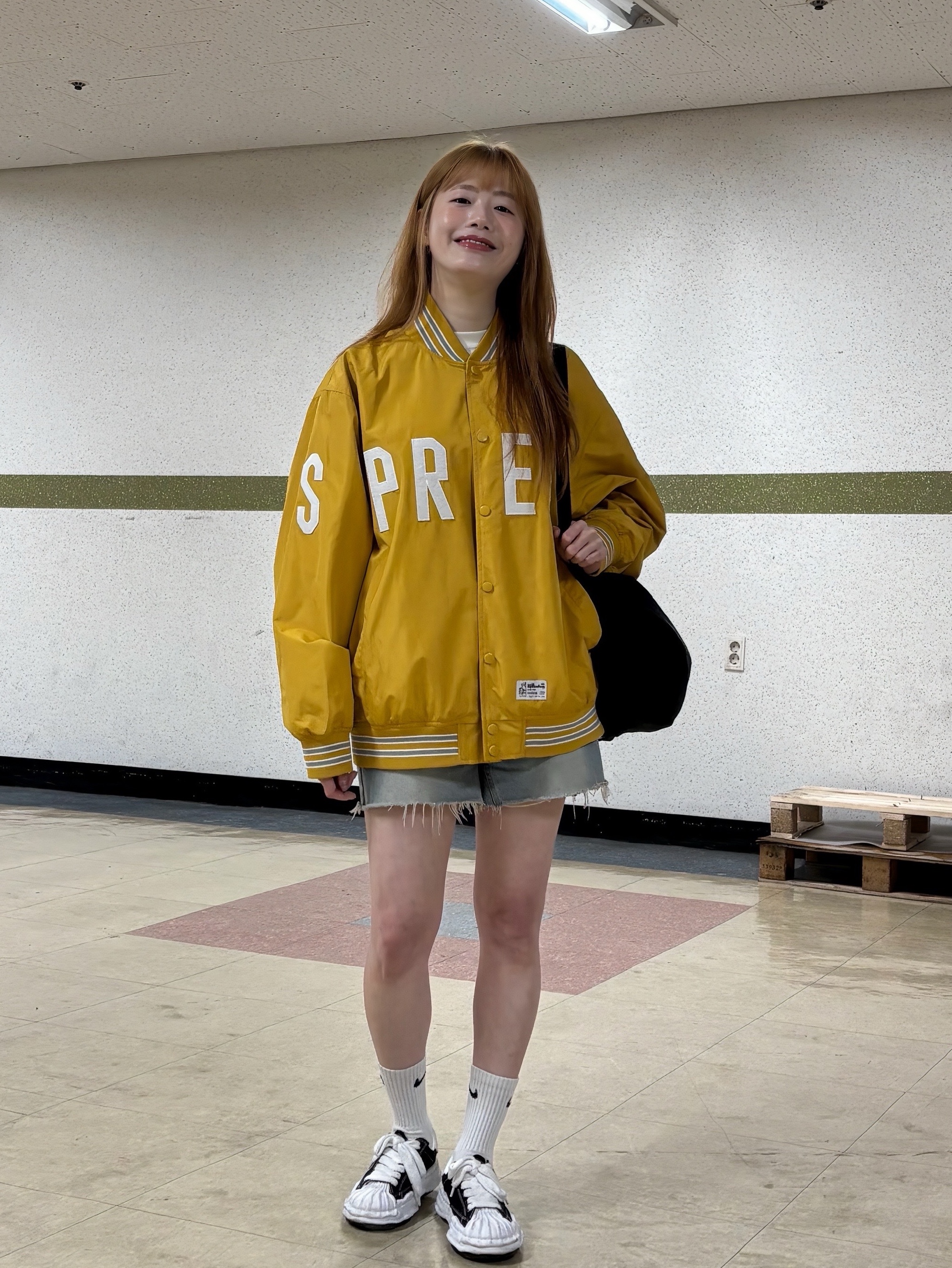 Maison Mihara Yasuhiro Blakey OG Sole Canvas Low-top Sneakers Black White, Human Made Heart Rubber Key Chain Blue 착용 스타일 - 2