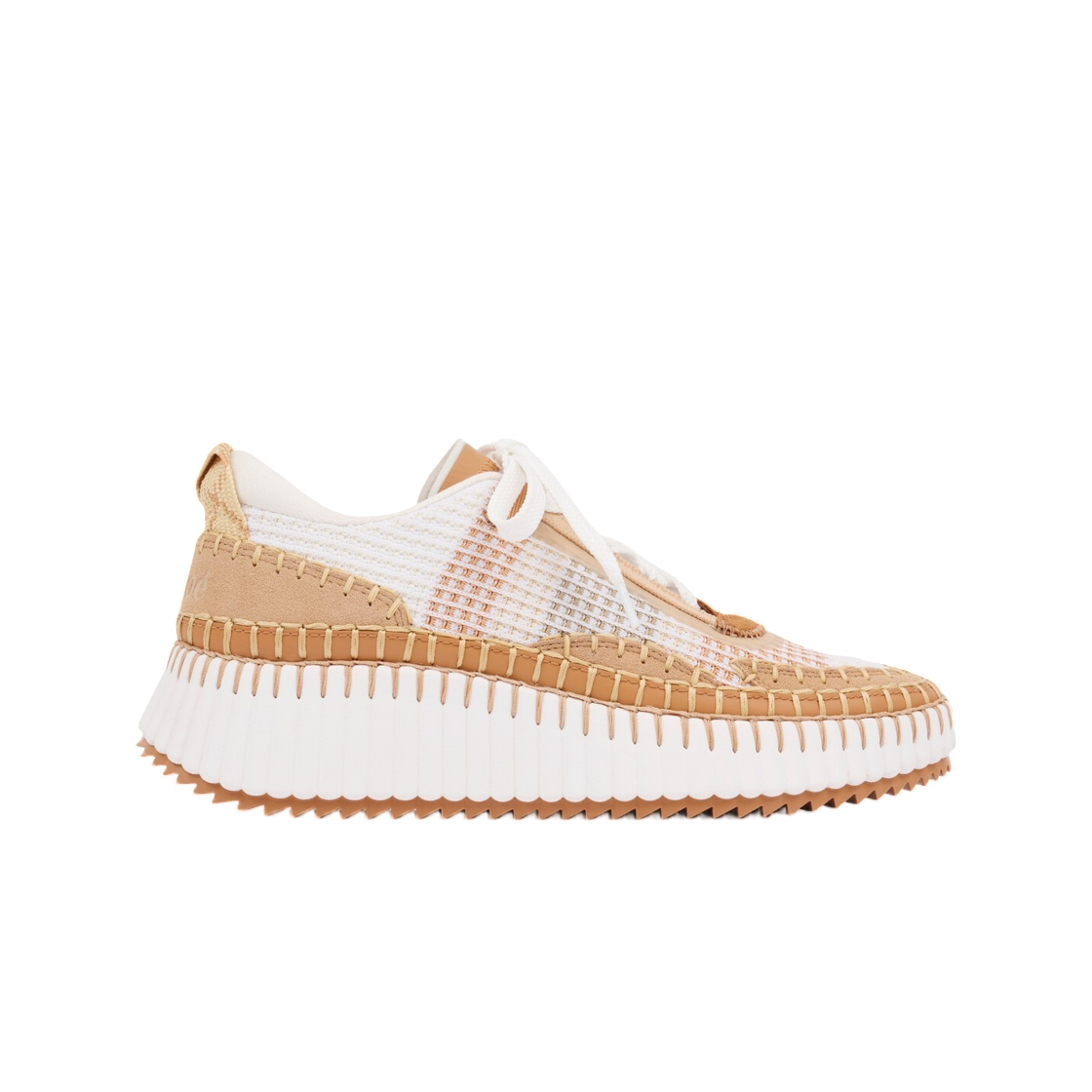 CHC22S579Y0273 (W) Chloe Nama Sneaker Cinnamon Brown