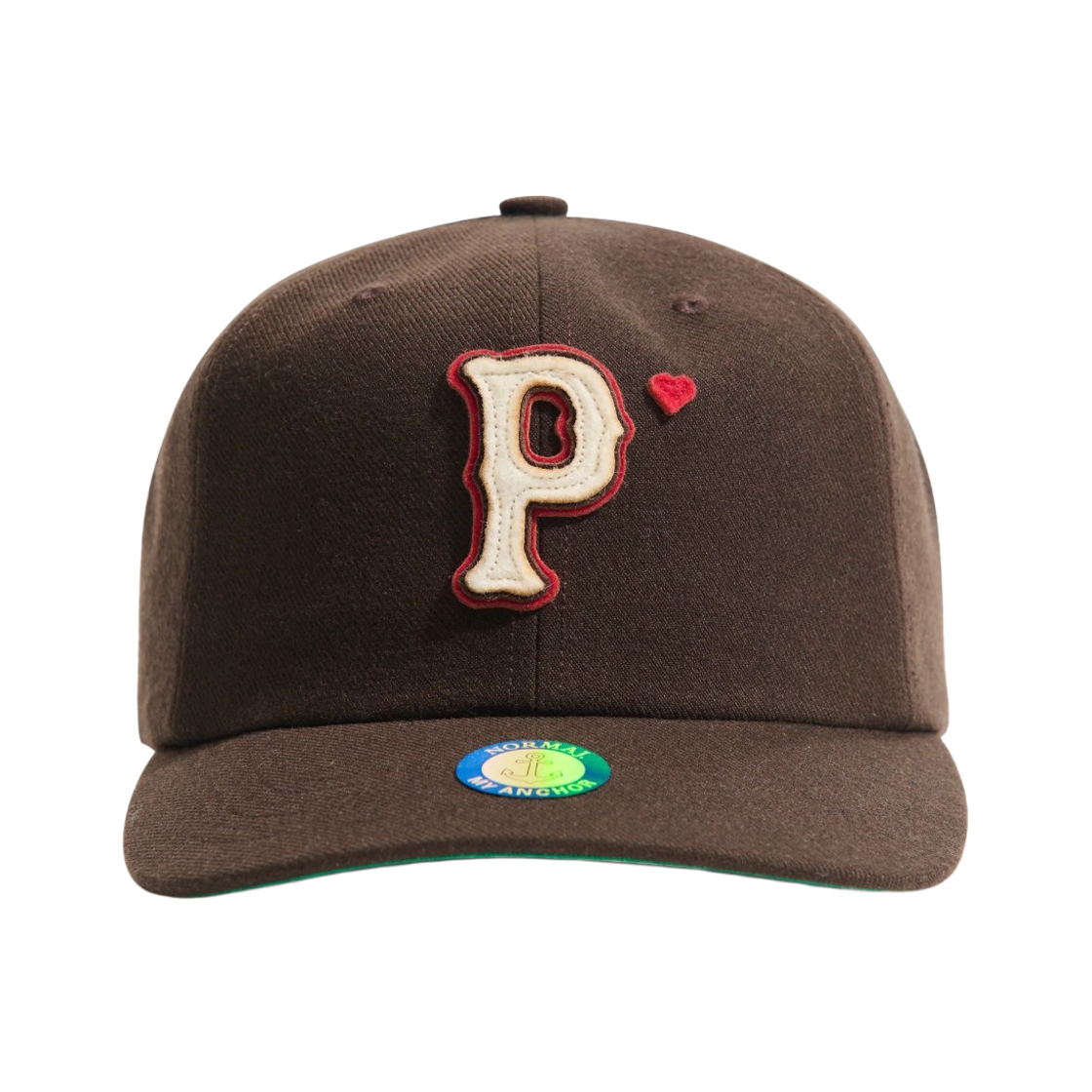 팔리 할리우드 울 베이스볼 P 햇 브라운(Paly Hollywood Wool Baseball P Hat Brown)