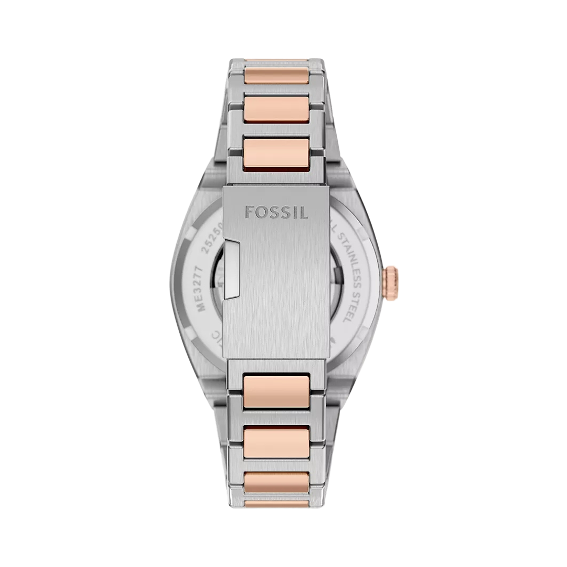 파슬 에버렛 오토매틱 쓰리핸드 42mm 투톤 스테인리스 스틸 블랙 로즈 골드(Fossil Everett Automatic Three-Hand 42mm Two-Tone Stainless Steel Black Rose Gold) - 2