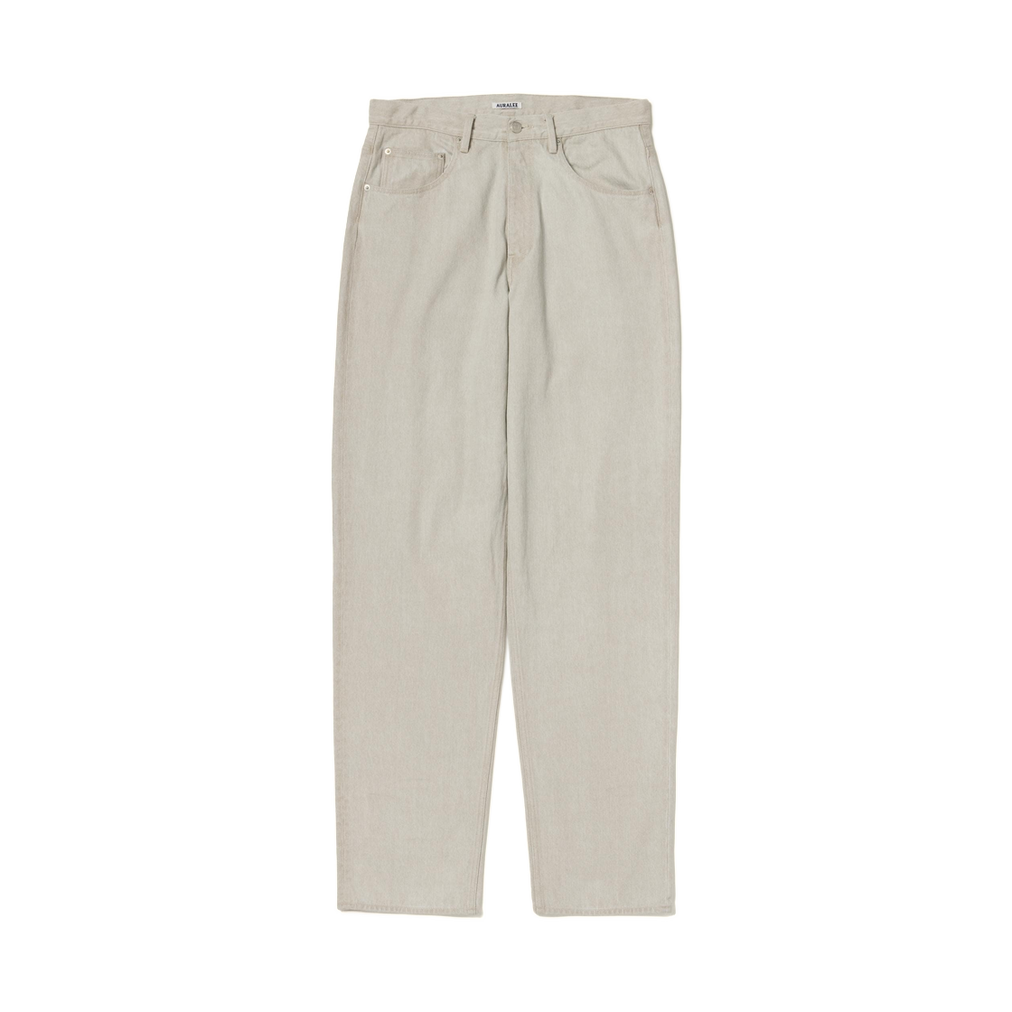 오라리 페이디드 하드 트위스트 브라운 데님 와이드 팬츠 라이트 그레이 - 26SS(Auralee Faded Hard Twist Brown Denim Wide Pants Light Gray - 26SS)
