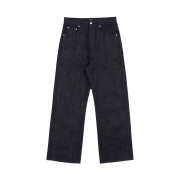 Farfromwhat Far Raw-texture Denim Deep Indigo