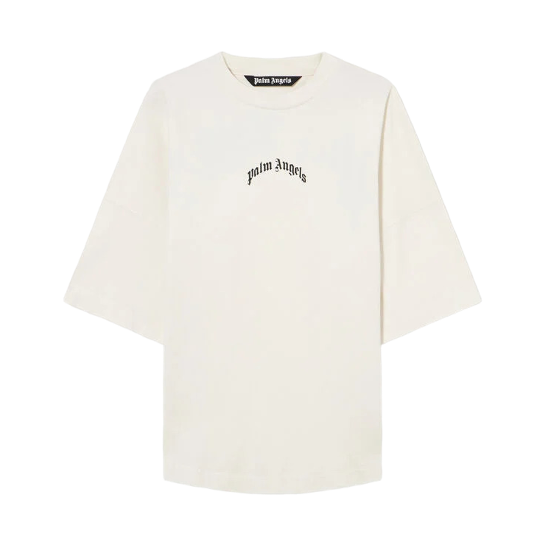팜엔젤스 클래식 로고 오버 티셔츠 - 화이트 블랙(Palm Angels Classic Logo Over Tee - Off White Black) - 1