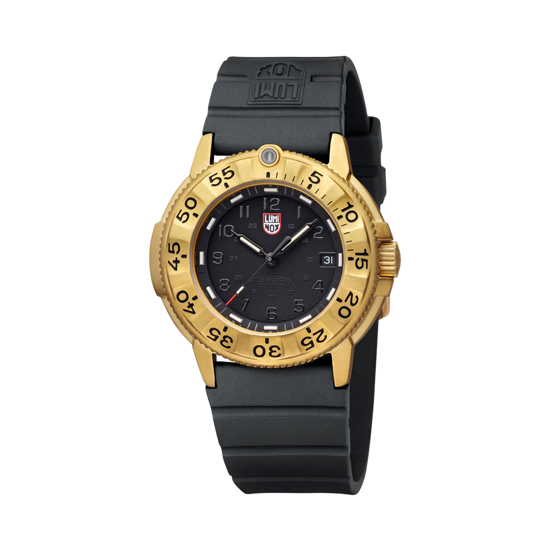 루미녹스 네이비 씰 파운데이션 3220 쿼츠 43mm 블랙 러버 스트랩 블랙(Luminox Navy Seal Foundation 3220 Quartz 43mm Black Rubber Strap Black)