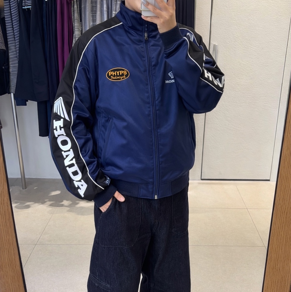 Honda Racing Blouson Blue 착용 스타일
