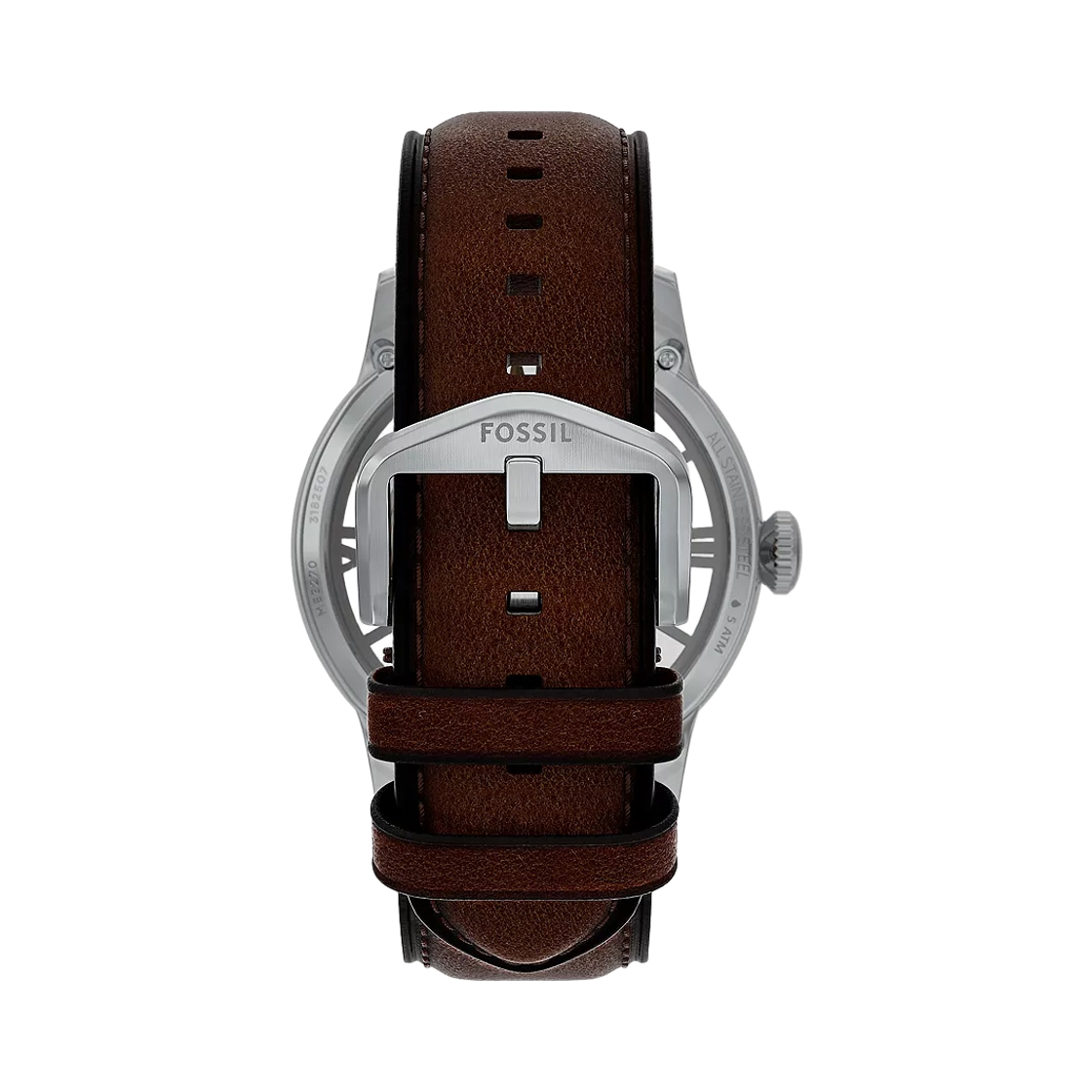 파슬 타운스맨 오토매틱 쓰리핸드 44mm 레더 실버 브라운(Fossil Townsman Automatic Three-Hand 44mm Leather Silver Brown) - 2
