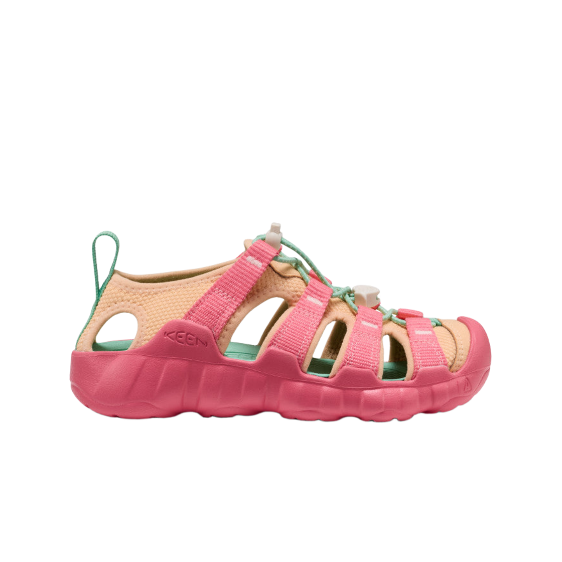 (키즈) 킨 하이퍼포트 H2 샌들 핑크 레모네이드 피치 퍼즈((Kids) Keen Hyperport H2 Sandal Pink Lemonade Peach Fuzz) - 1