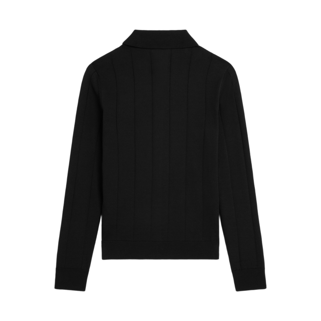 셀린느 폴로 파인 실크 앤 코튼 블랙(Celine Polo in Fine Silk and Cotton Black) - 2