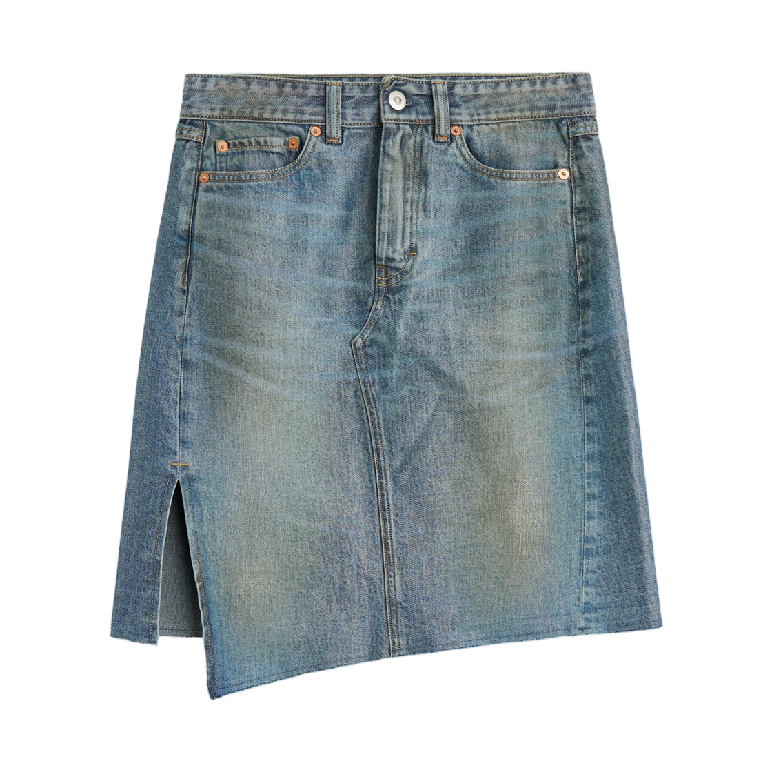 (W) 아워레가시 미디 크래프트 스커트 킨츠기 워시((W) Our Legacy Midi Craft Skirt Kintsugi Wash)