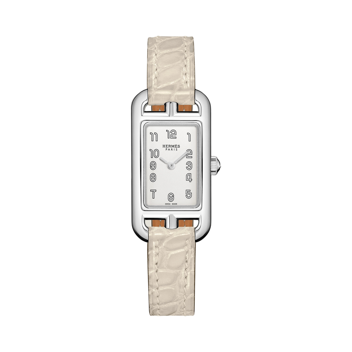 에르메스 낸터킷 워치 스몰 베통 엘리게이터 스트랩 & 스틸(Hermes Nantucket Watch Small Beton Alligator Strap & Steel)