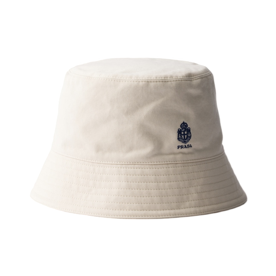 2HC137-192A-F0036 Prada Old Gabardine Bucket Hat Sand Beige