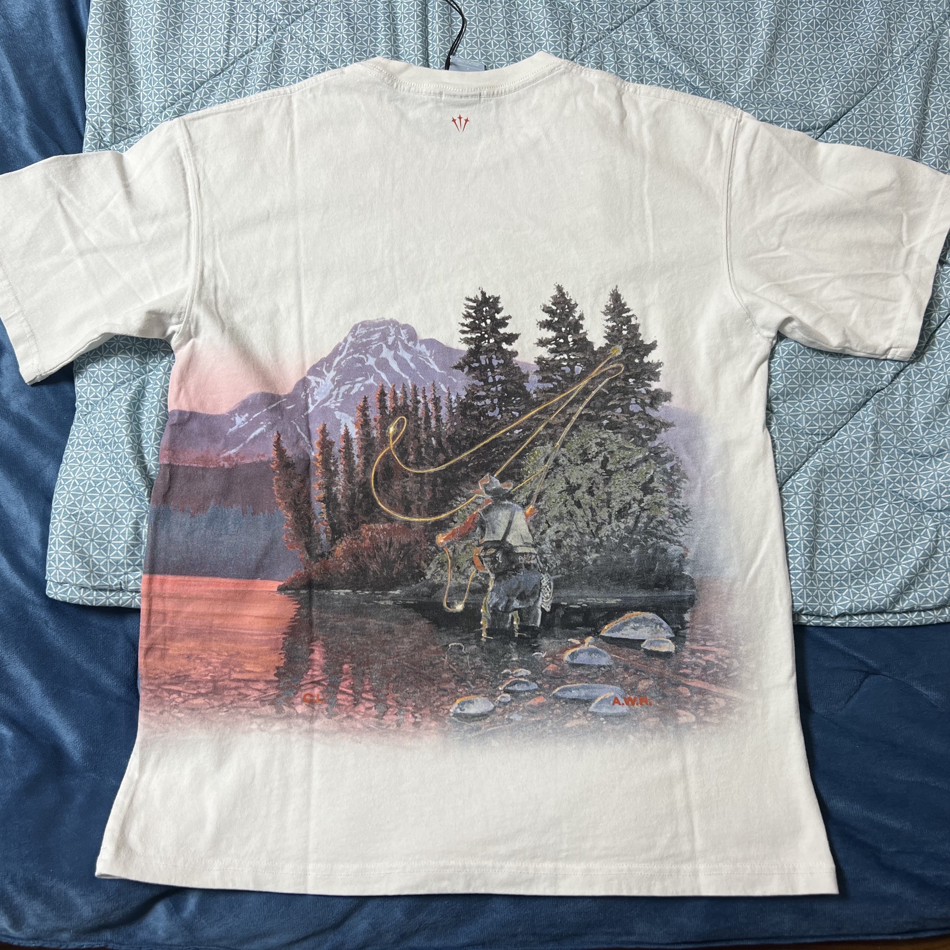 Nike x Drake Nocta Opal Reels Tee White (FV7865-100) 착용 스타일 - 2